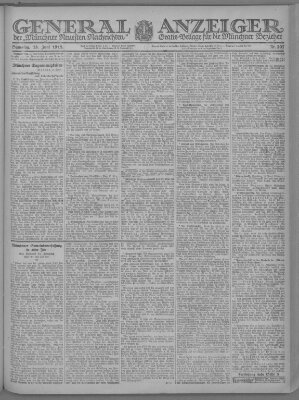 Münchner neueste Nachrichten Samstag 15. Juni 1918