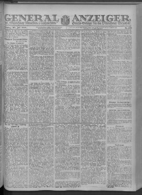 Münchner neueste Nachrichten Dienstag 30. Juli 1918