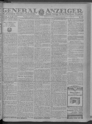 Münchner neueste Nachrichten Sonntag 4. August 1918