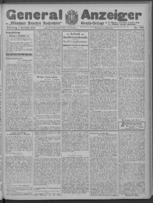 Münchner neueste Nachrichten Dienstag 7. September 1915