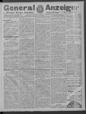 Münchner neueste Nachrichten Donnerstag 30. September 1915