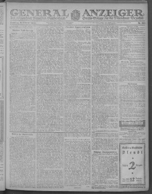 Münchner neueste Nachrichten Samstag 5. Oktober 1918