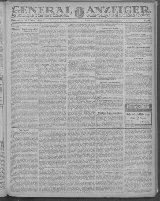 Münchner neueste Nachrichten Donnerstag 10. Oktober 1918