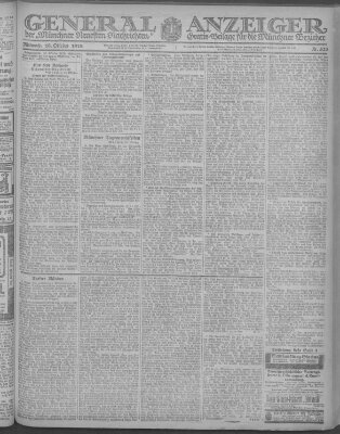 Münchner neueste Nachrichten Mittwoch 16. Oktober 1918