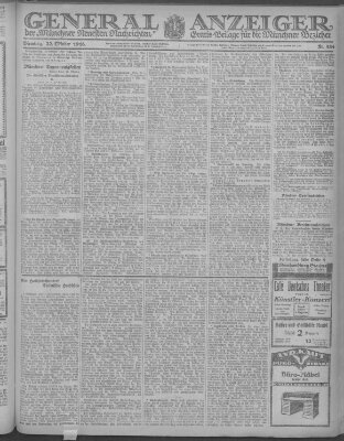 Münchner neueste Nachrichten Dienstag 22. Oktober 1918