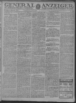 Münchner neueste Nachrichten Dienstag 5. November 1918