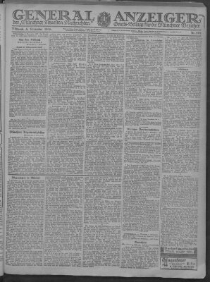 Münchner neueste Nachrichten Mittwoch 6. November 1918