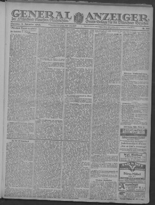 Münchner neueste Nachrichten Samstag 9. November 1918