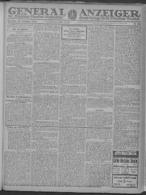 Münchner neueste Nachrichten Dienstag 19. November 1918