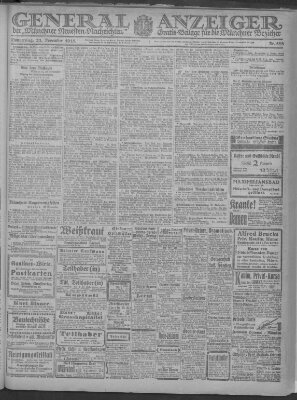 Münchner neueste Nachrichten Donnerstag 21. November 1918