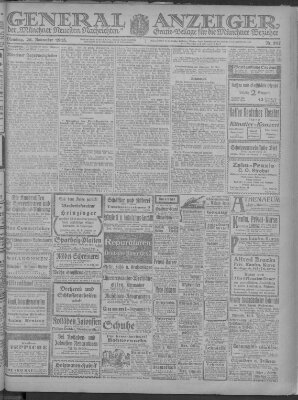 Münchner neueste Nachrichten Dienstag 26. November 1918