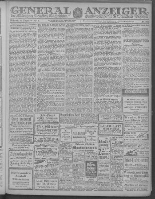 Münchner neueste Nachrichten Mittwoch 4. Dezember 1918