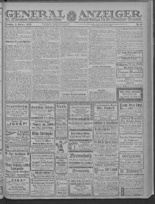 Münchner neueste Nachrichten Sonntag 9. Februar 1919