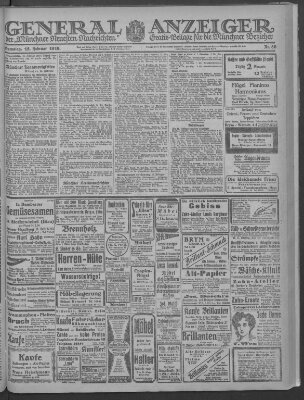 Münchner neueste Nachrichten Samstag 15. Februar 1919