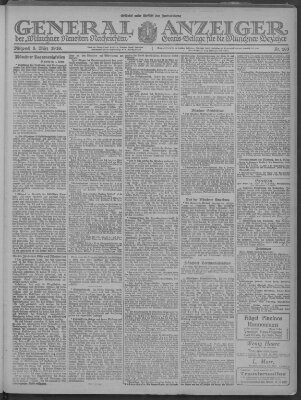 Münchner neueste Nachrichten Mittwoch 5. März 1919