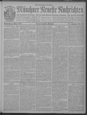 Münchner neueste Nachrichten Mittwoch 5. März 1919