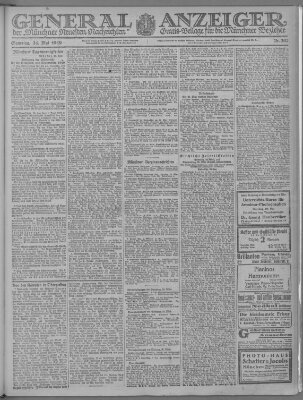 Münchner neueste Nachrichten Samstag 24. Mai 1919