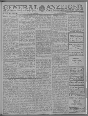 Münchner neueste Nachrichten Samstag 31. Mai 1919