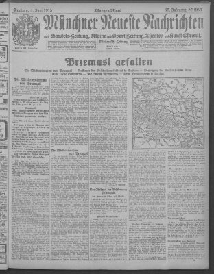 Münchner neueste Nachrichten Freitag 4. Juni 1915