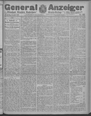 Münchner neueste Nachrichten Samstag 12. Juni 1915