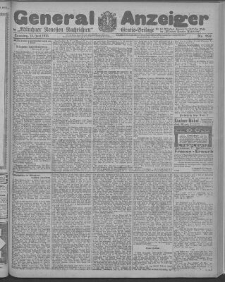 Münchner neueste Nachrichten Sonntag 13. Juni 1915