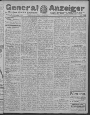 Münchner neueste Nachrichten Mittwoch 3. November 1915