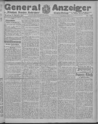 Münchner neueste Nachrichten Samstag 27. November 1915