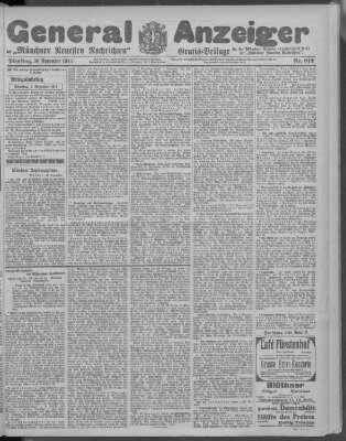 Münchner neueste Nachrichten Dienstag 30. November 1915