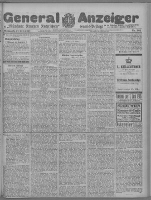 Münchner neueste Nachrichten Mittwoch 19. April 1916