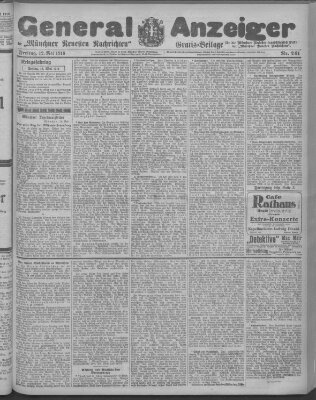 Münchner neueste Nachrichten Freitag 12. Mai 1916