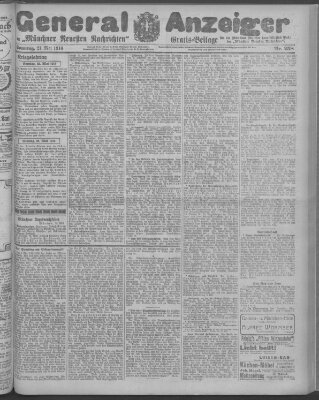 Münchner neueste Nachrichten Sonntag 21. Mai 1916