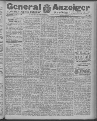 Münchner neueste Nachrichten Dienstag 23. Mai 1916