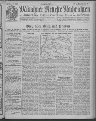 Münchner neueste Nachrichten Freitag 26. Mai 1916