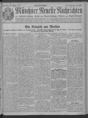 Münchner neueste Nachrichten Freitag 24. März 1916