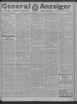 Münchner neueste Nachrichten Sonntag 26. März 1916