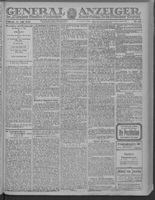 Münchner neueste Nachrichten Mittwoch 11. Juni 1919