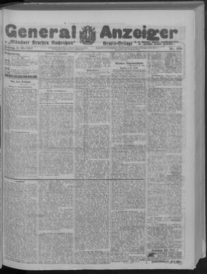 Münchner neueste Nachrichten Freitag 11. Mai 1917