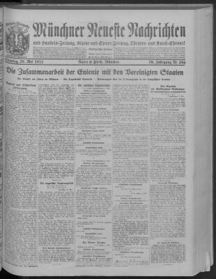 Münchner neueste Nachrichten Dienstag 29. Mai 1917