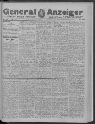 Münchner neueste Nachrichten Freitag 22. Juni 1917