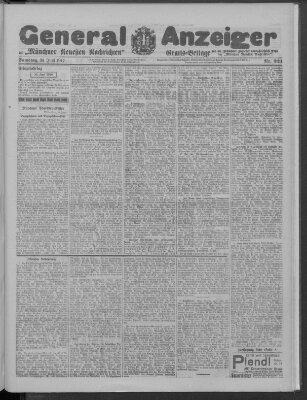 Münchner neueste Nachrichten Samstag 30. Juni 1917