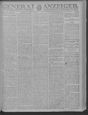 Münchner neueste Nachrichten Freitag 18. Juli 1919