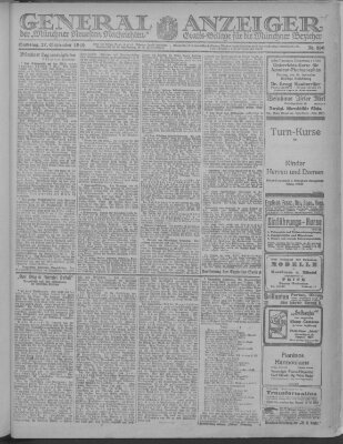 Münchner neueste Nachrichten Samstag 27. September 1919