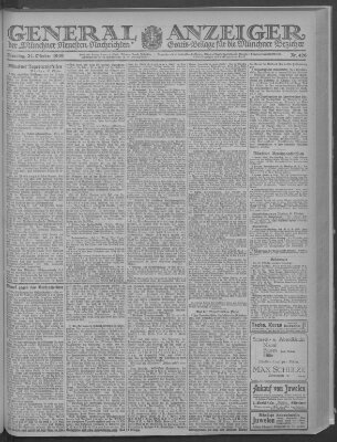 Münchner neueste Nachrichten Dienstag 21. Oktober 1919