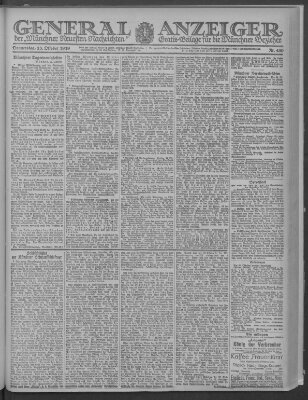 Münchner neueste Nachrichten Donnerstag 23. Oktober 1919