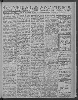 Münchner neueste Nachrichten Dienstag 28. Oktober 1919