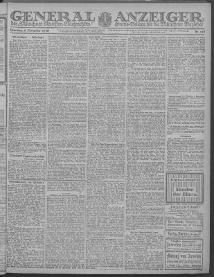 Münchner neueste Nachrichten Dienstag 4. November 1919