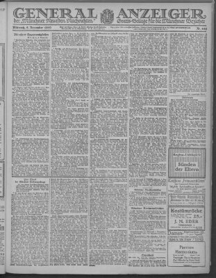 Münchner neueste Nachrichten Mittwoch 5. November 1919