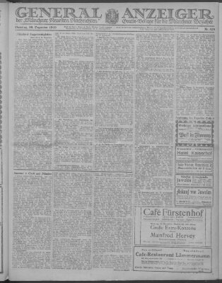 Münchner neueste Nachrichten Dienstag 30. Dezember 1919