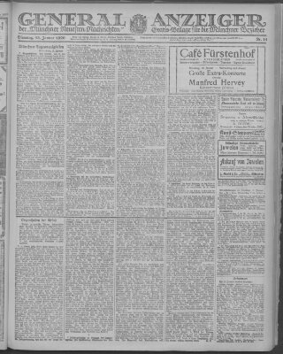 Münchner neueste Nachrichten Dienstag 13. Januar 1920