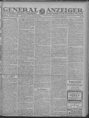 Münchner neueste Nachrichten Samstag 7. Februar 1920